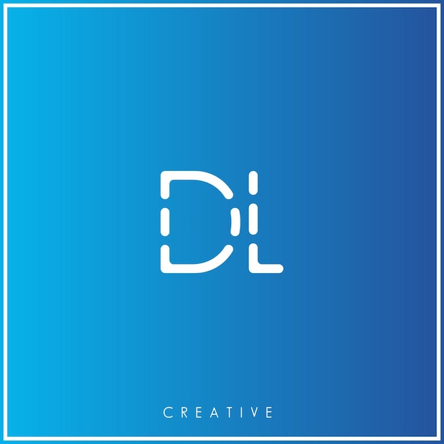 Dl premium vector último design de logotipo criativo logotipo ilustração vetorial logotipo letras logo criativo