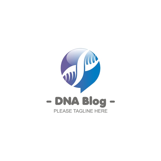 Vetor dna blog logo