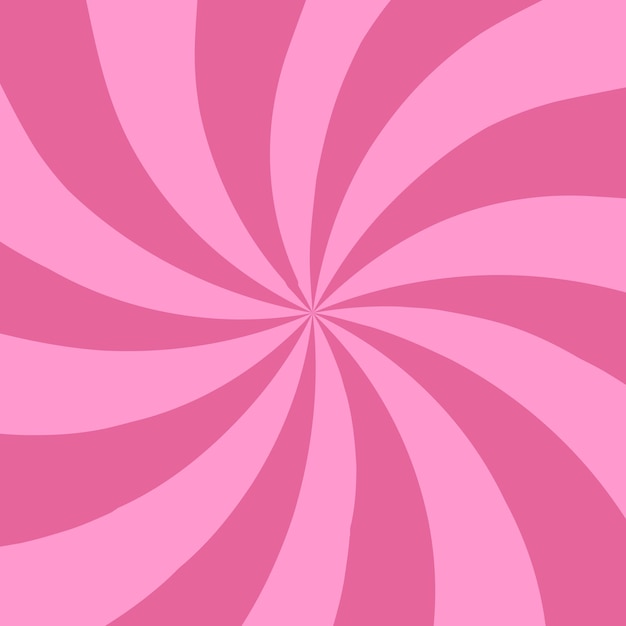 Doce doce redemoinho fundo rosa. ilustração vetorial
