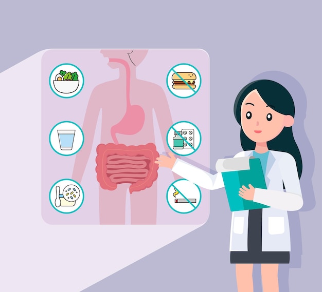 Doctor Presenting Gut Care Tips