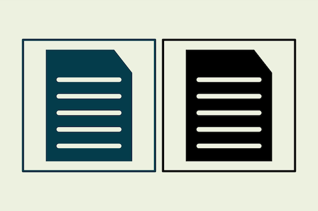 Document icon icon related to UI elements suitable for web site app user interfaceselement printable etc solid icon style simple vector design editable