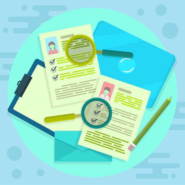 documentos do requerente baseados em recursos humanos