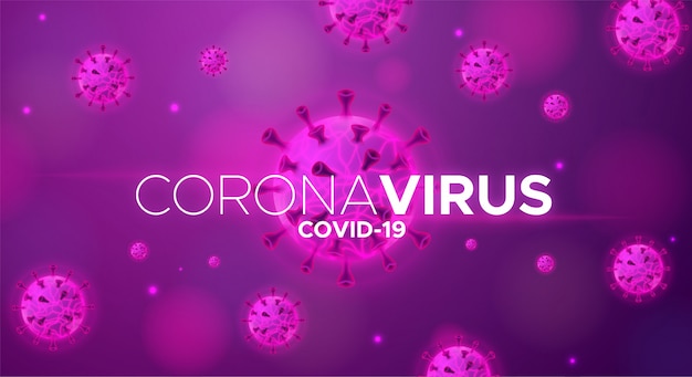 Doença do vírus corona 2019 com vírus da doença de fundo