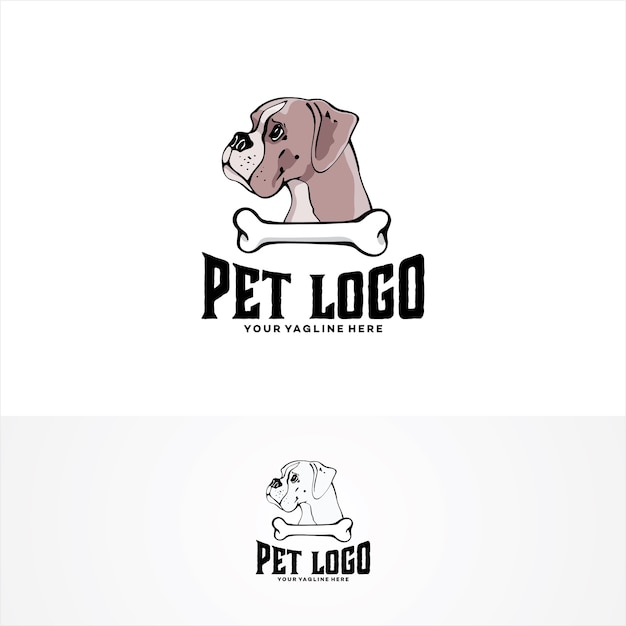 Dog pet logo