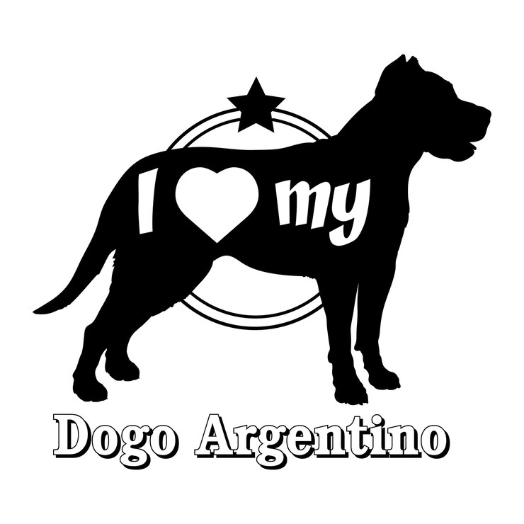 Vetor dogo argentino silhueta de cão raças de cães animais de estimação raças de silhueta