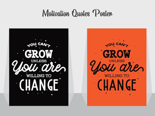 Vetor dois cartazes que dizem citações de motivação citam pessimistas.