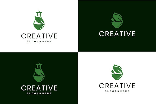 Dois conceitos para design de logotipo de farmácia