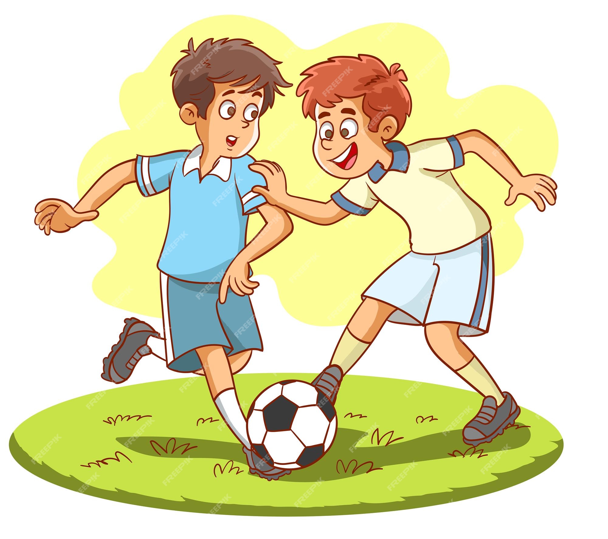 um jogo para crianças encontra as diferenças, jogador de futebol dos  desenhos animados 6815863 Vetor no Vecteezy