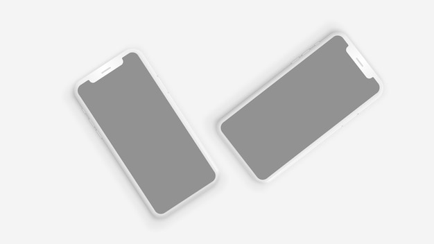 Dois smartphones cinza com capa cinza e capa cinza.
