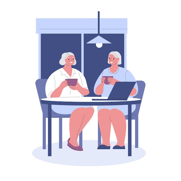 Dona de casa jovem faz a limpeza aspira o sofá. Ilustração vetorial em estilo simples.