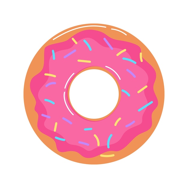 Donut com esmalte rosa