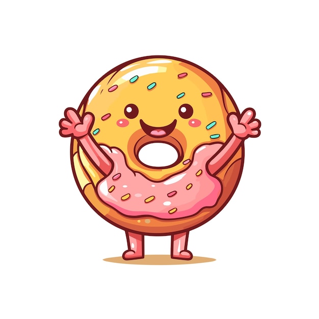 Desenho de rosquinha kawaii, Tutorial de desenho