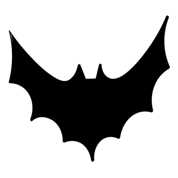Doodle adesivo com morcego fofo
