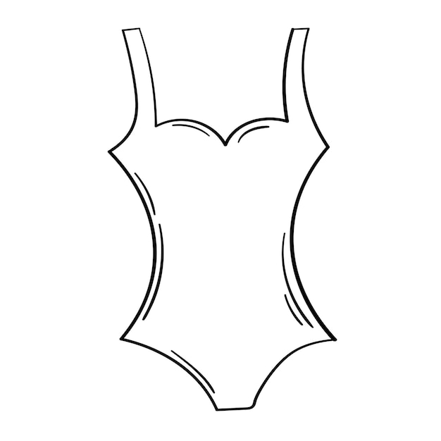 Doodle adesivo verão maiô feminino