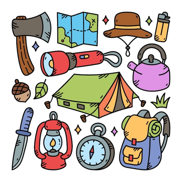 Doodle de acampamento