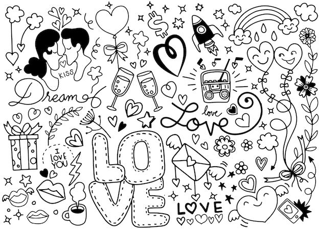 Doodle de amor