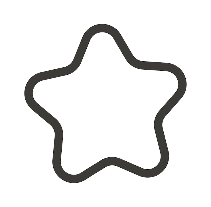 Vetor doodle de estrela desenhado à mão