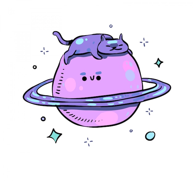 Doodle de saturno