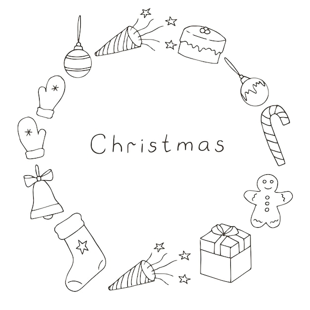 Vetor De Desenho De Mão De Doodle De Natal Royalty Free SVG, Cliparts,  Vetores, e Ilustrações Stock. Image 171783187