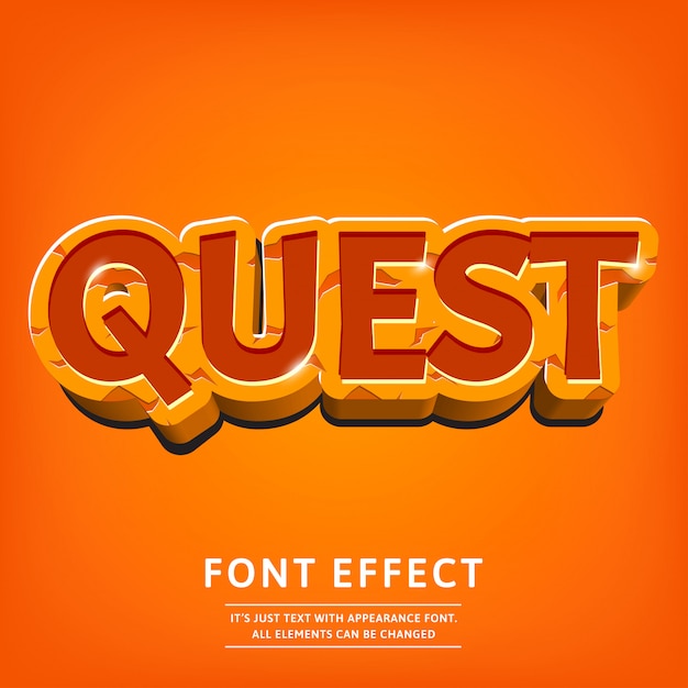Dope efeito de texto 3d para o jogo do logotipo ou menu