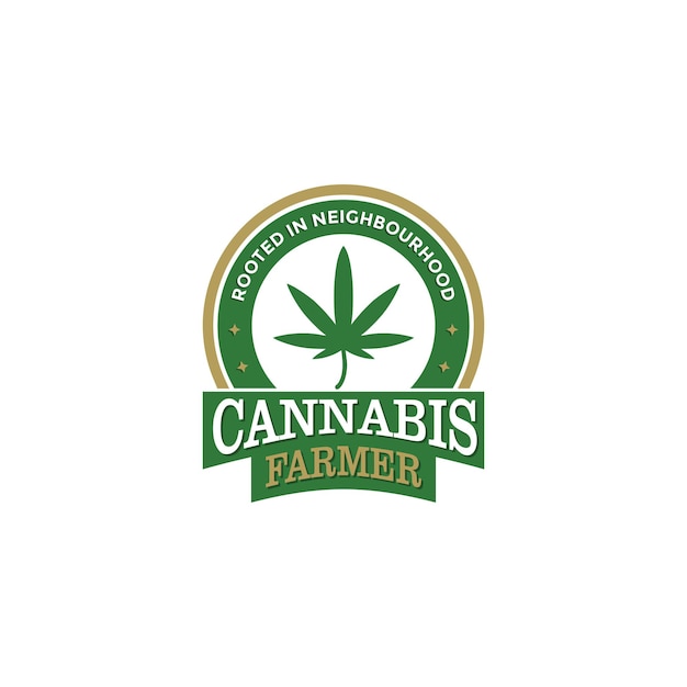 Download de modelo de design de logo de cannabis