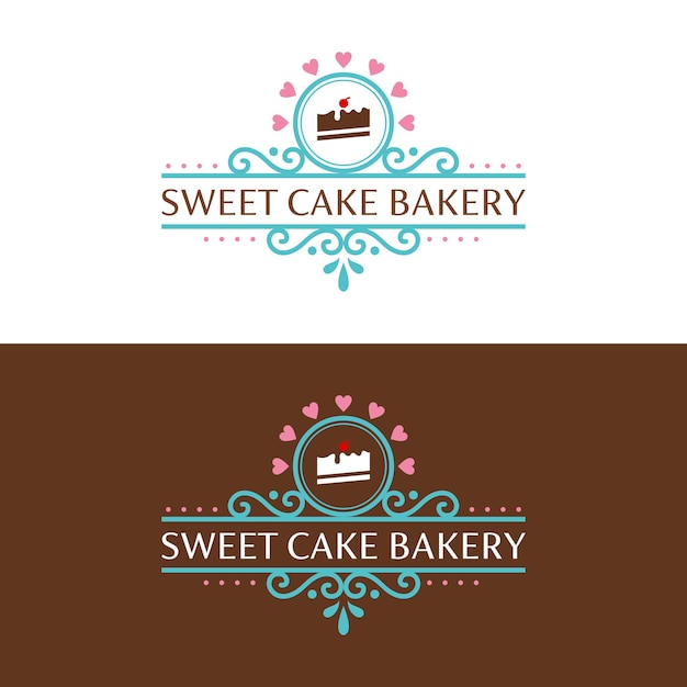 Download do modelo de design de logotipo de bolo