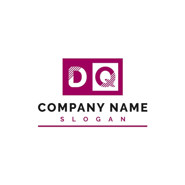 DQ Letter Logo Design DQ letter logo Vector Ilustração Vector