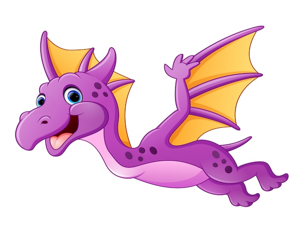 Adesivo de personagem de desenho animado de dinossauro roxo fofo 3430686  Vetor no Vecteezy