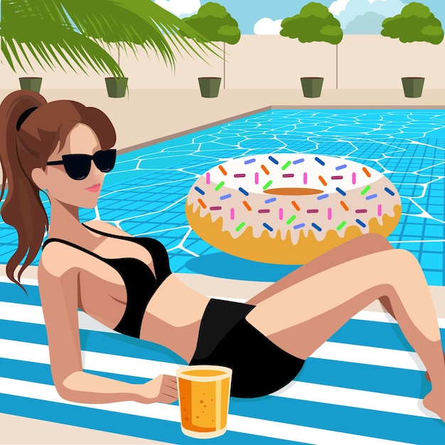 Dreamshaper_v5_a_beautiful_girl_wearing_sunglasses_relaxing_by_3