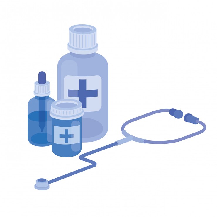 Vetor drogas de medicina em branco