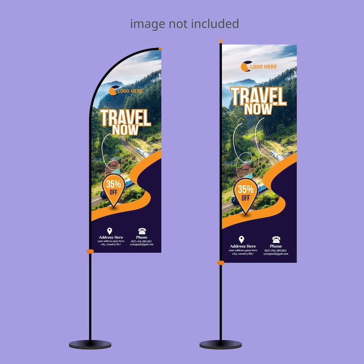 duas pancartas que dizem viagem e viagem não é permitida