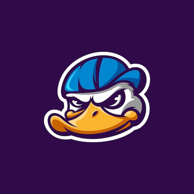 Duck dance mascot design vector