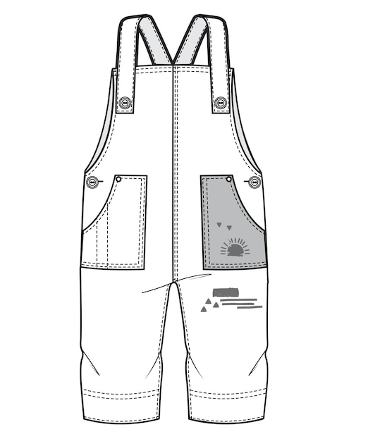 Vetor dungarees 1 (em inglês)