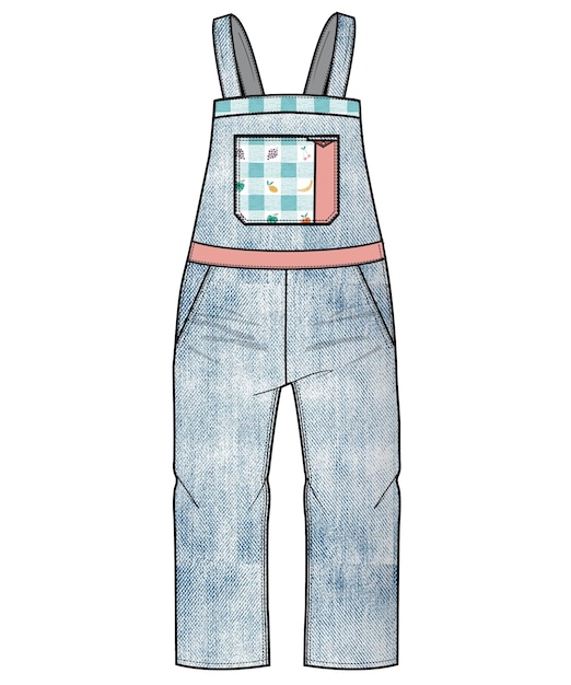 Vetor dungarees 1 (em inglês)