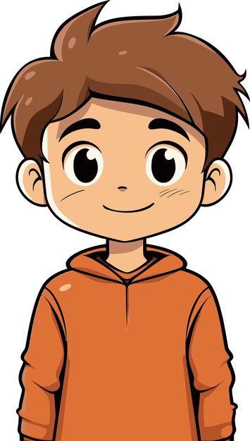 Vetor dynamic poses boy vector artwork vector art of a joyous child (arte vetorial de uma criança alegre)