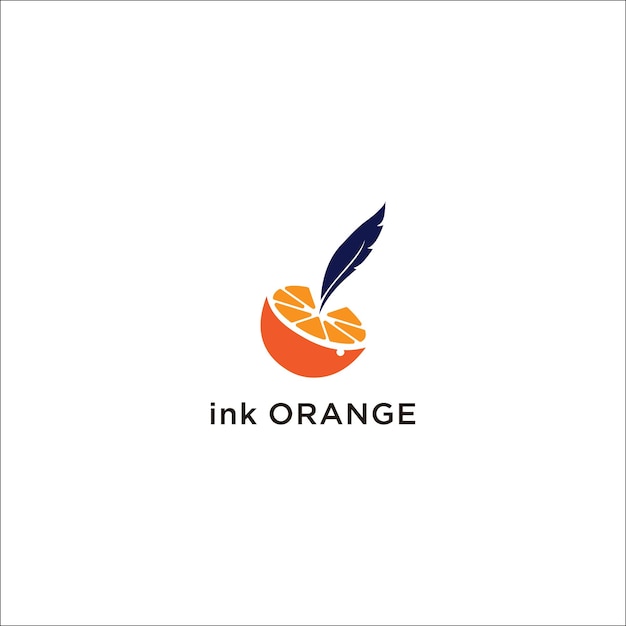 E ilustração vetorial isolada de design de logotipo de tinta