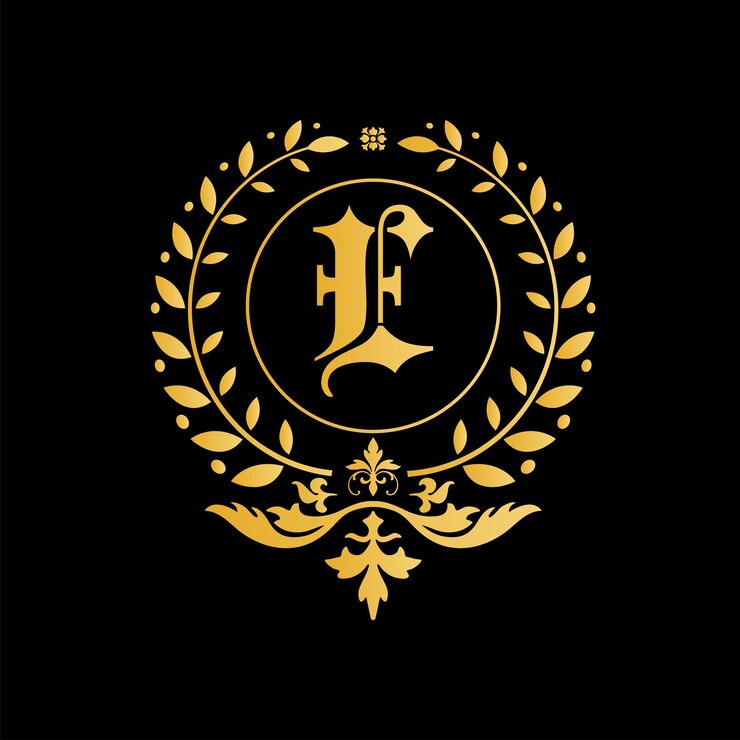 Vetor e letter royal luxury logo template em arte vetorial para restaurants royalty boutiques cafe hotel