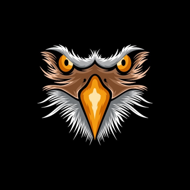 Eagle face logo