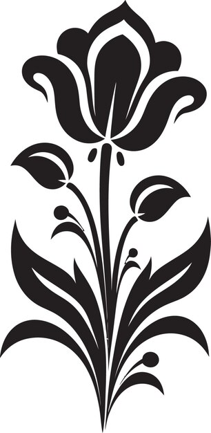 Vetor ebony enigmatic artistry stylish floral vector enigmasinked serenade serenades vector floral escuro