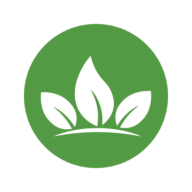 Eco folha verde ícone bio natureza verde eco símbolo para web e negócios