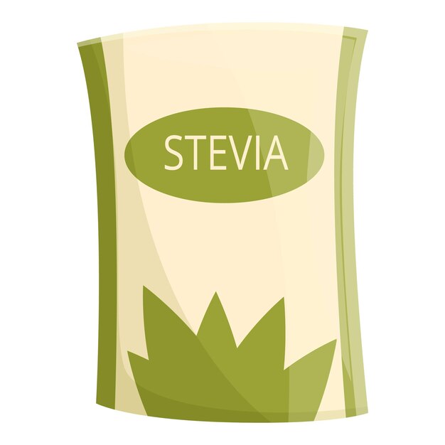 Vetor eco stevia pack ícone desenho animado vetor comida vegana proteína artificial