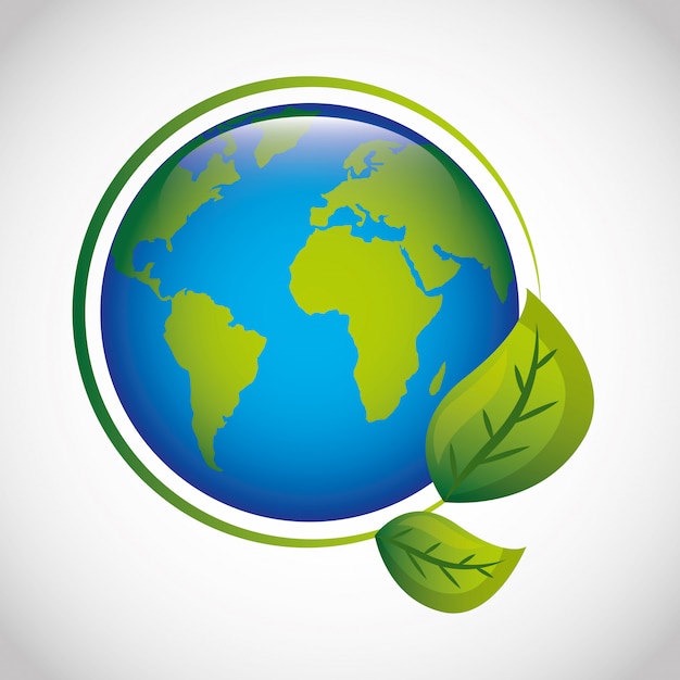 Vetor ecologia e mundo verde