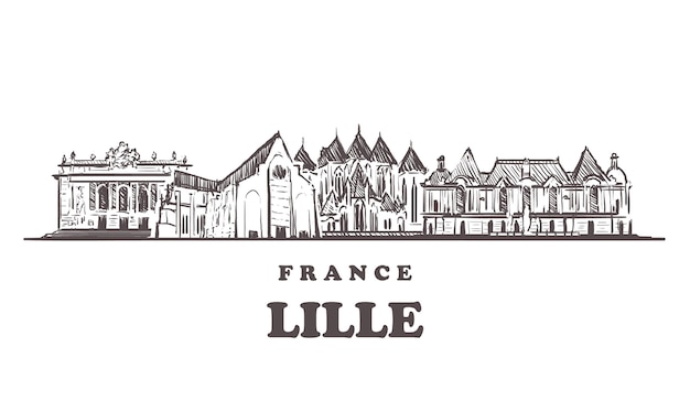 Edifícios de lille na frança