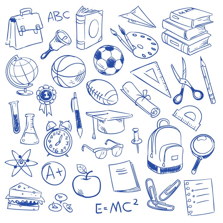 Vetor educação escolar e ciência