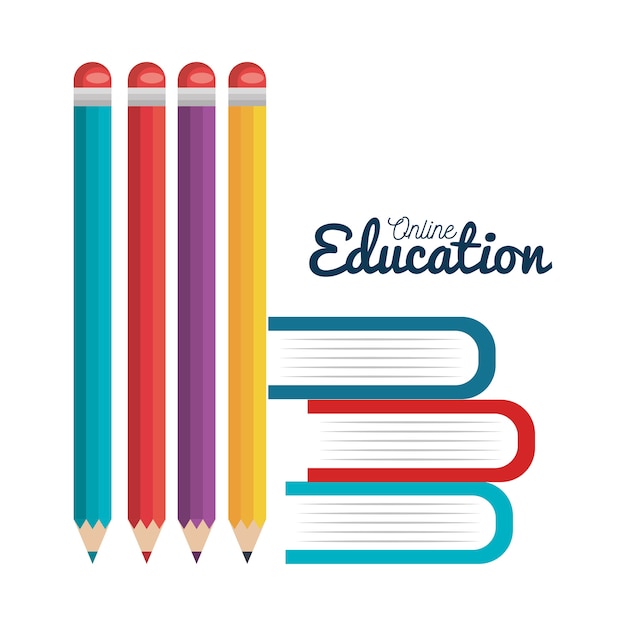 Education set line icons design de ilustração vetorial