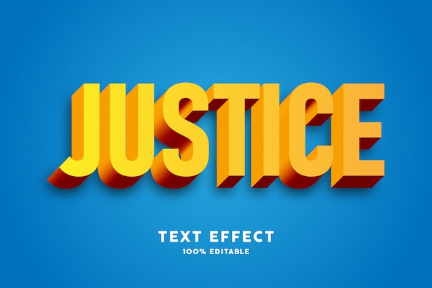 Efeito 3D de texto amarelo e vermelho