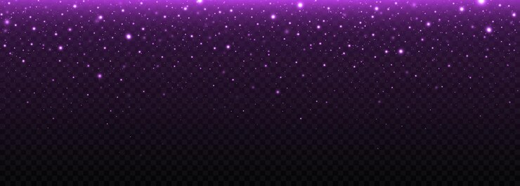 Vetor efeito bokeh roxo colorido partículas de poeira mágicas cintilantes conceito mágico