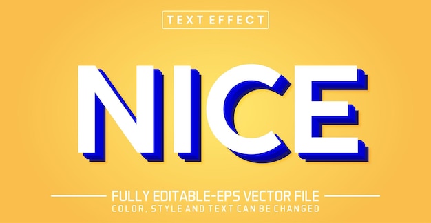 Vetor efeito de estilo de texto editável em 3d