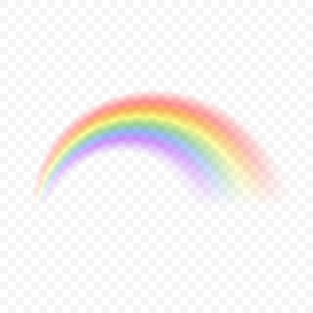 Efeito de fantasia de espectro mágico de céu de arco-íris realista