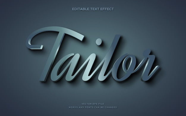 Efeito de fonte personalizada 3D minimalista